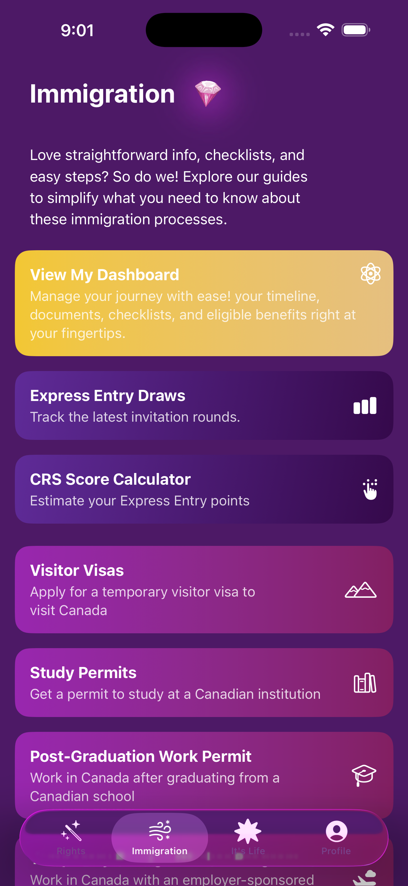 Immigration Guides Screenshot